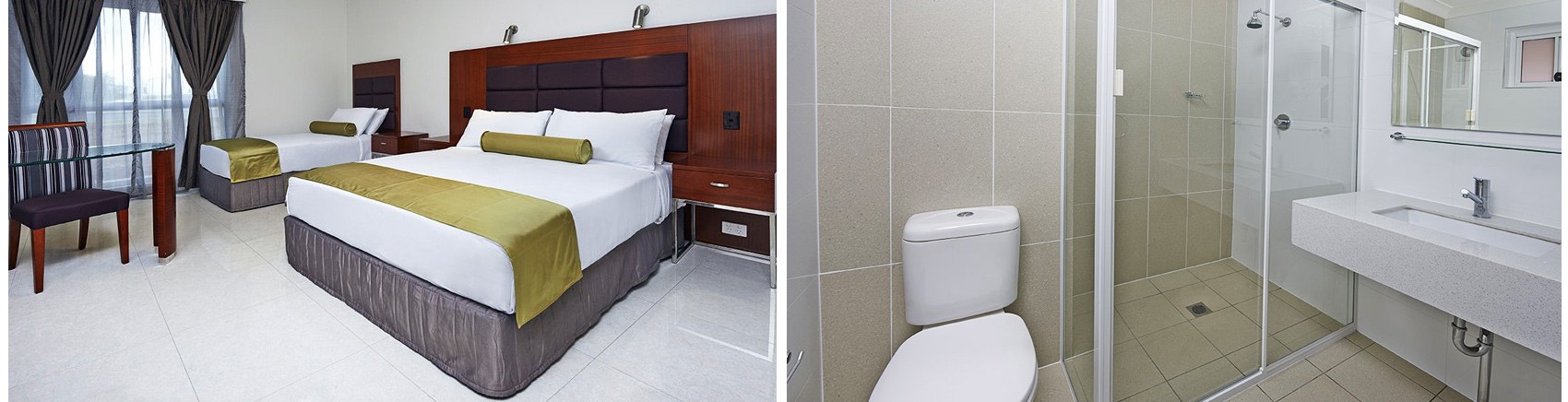 Standard Plus Room - Beds & Bathroom